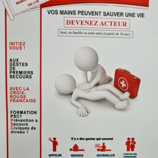 Initiation PSC1 avec la Croix-Rouge Française