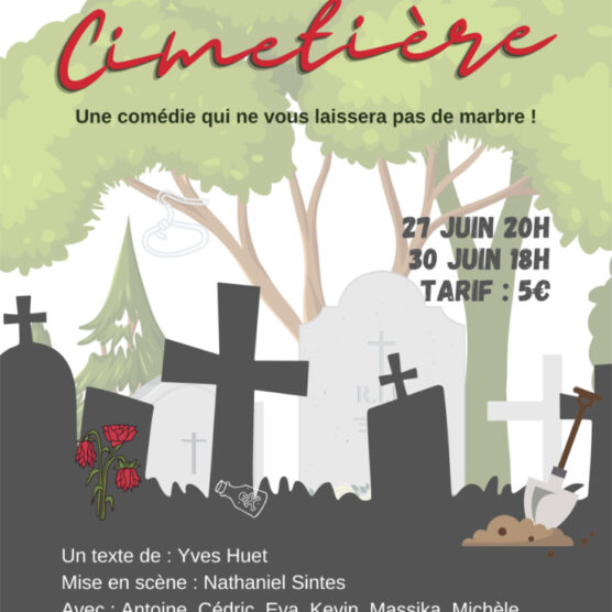 Affiche de la pièce de Théâtre "Cimetière"