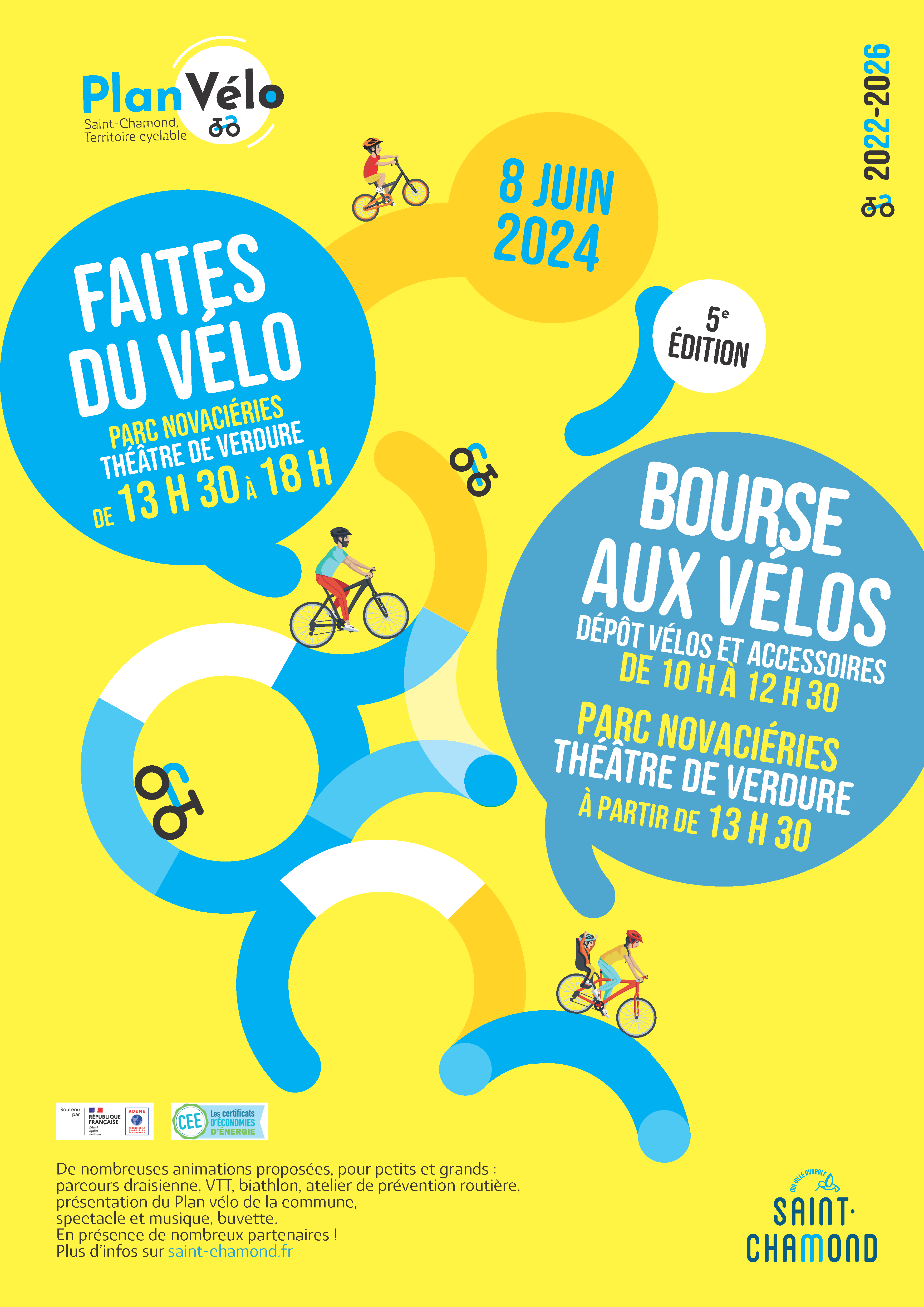 Affiche Faites du vélo / Bourse aux vélos
