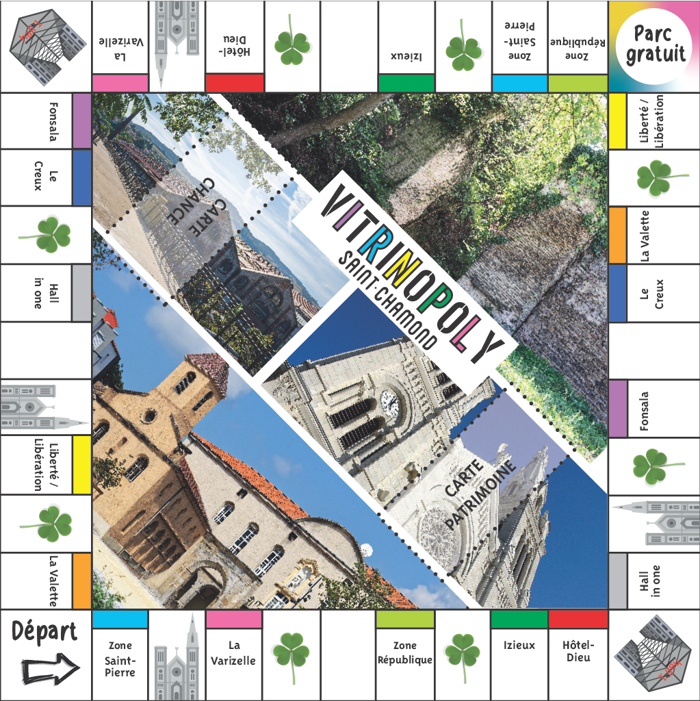 Plateau du jeu Vitrinopoly