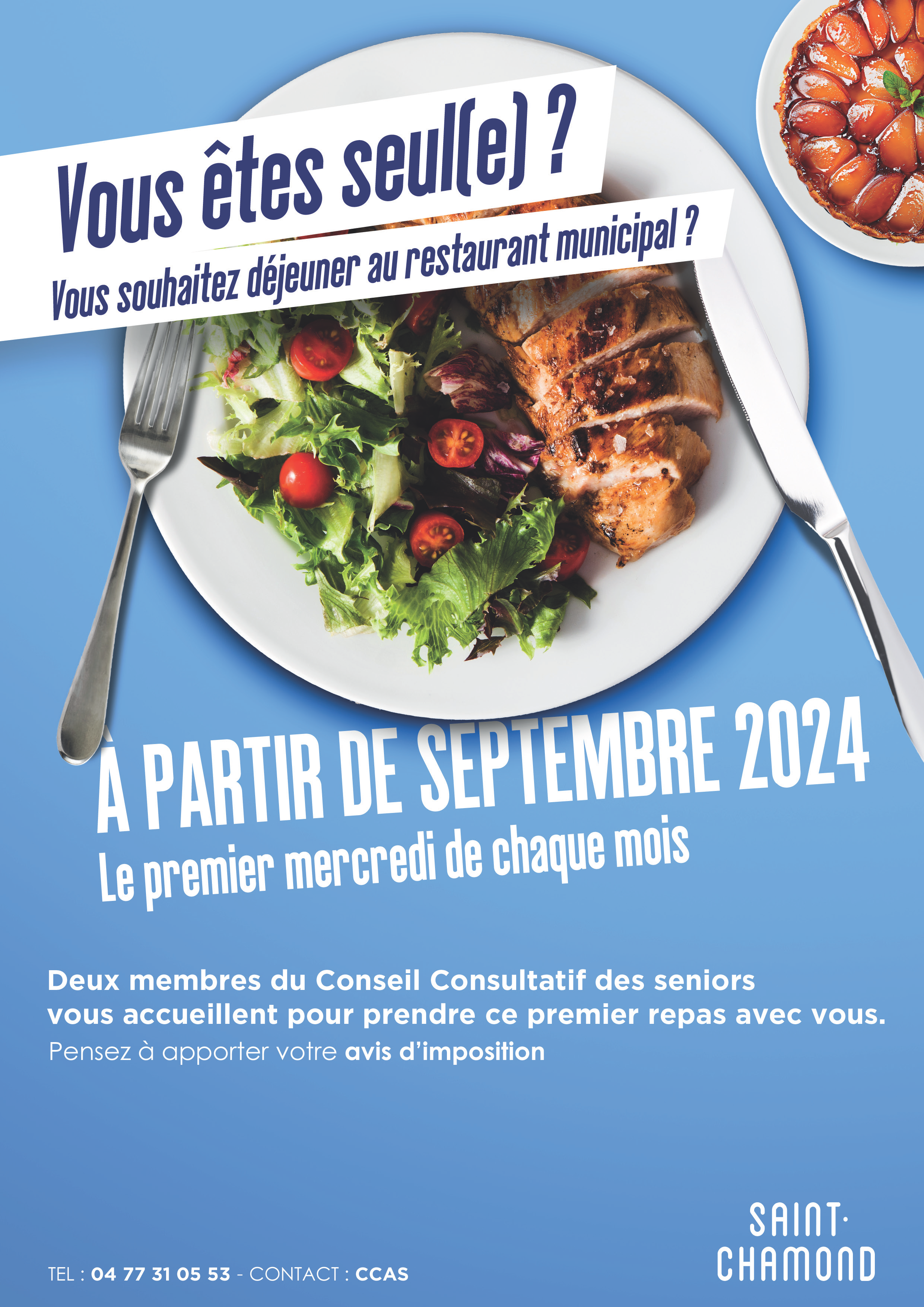 Affiche invitation à manger avec le CCS