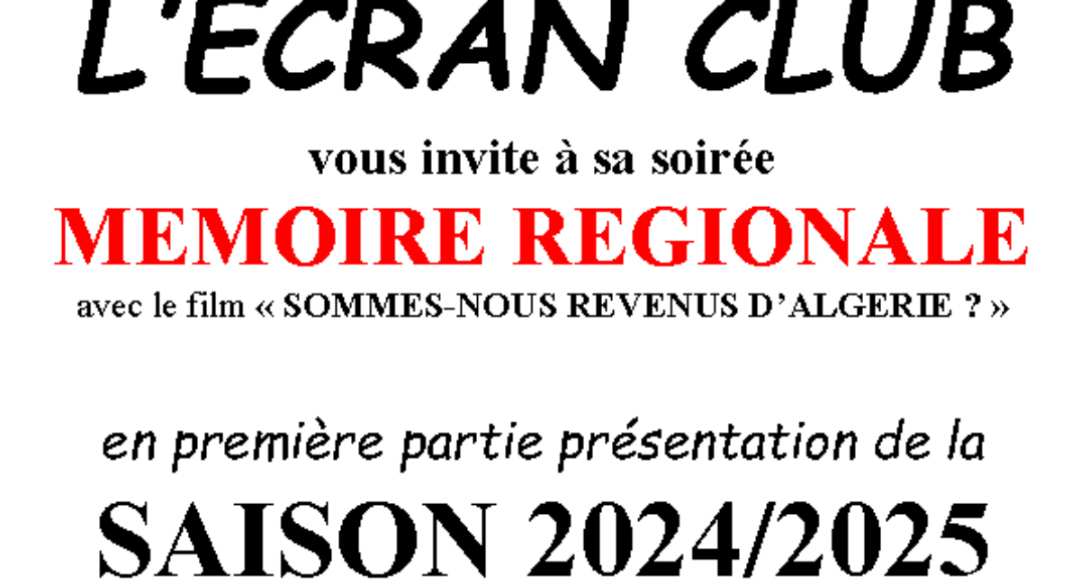 Affiche soirée écran club