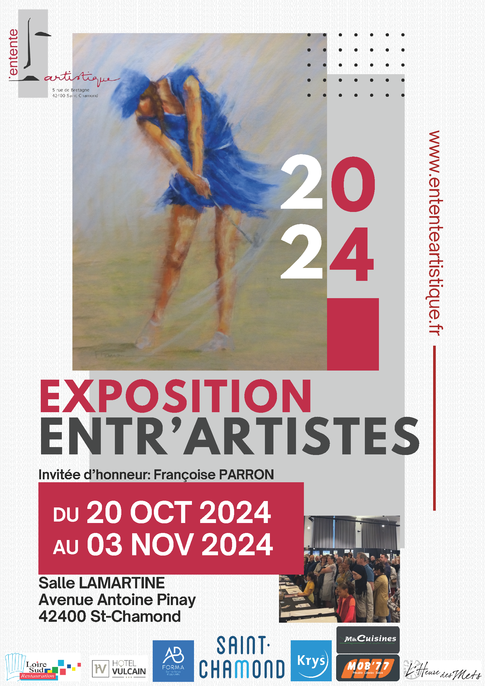 Affiche de l'Exposition Entr'Artistes