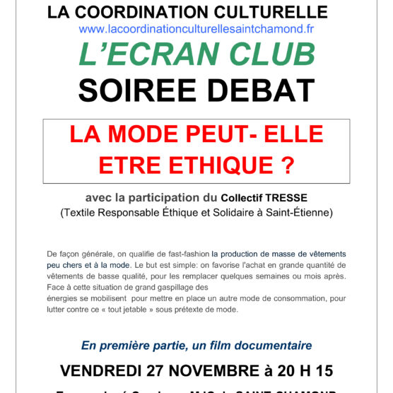 Soirée débat - L'écran club